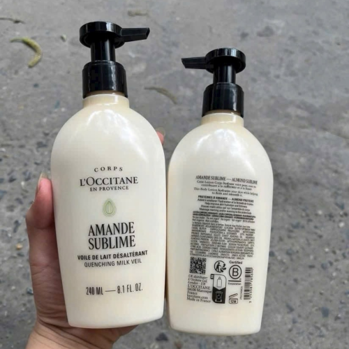 Sữa Dưỡng Thể L'Occitane Moisturizing And Smoothing Almond Milk Veil