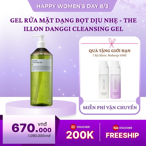 Gel Rửa Mặt Dạng Bọt Dịu Nhẹ - The iLLON Danggi Cleansing Gel