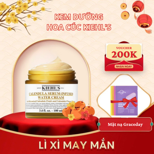 Kem Dưỡng Hoa Cúc Kiehl's Calendula Serum-Infused Water Cream