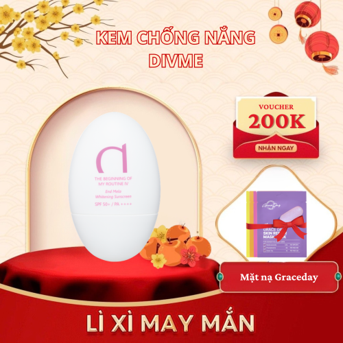 Kem Chống Nắng Divme Nâng Tông Sáng Hồng 50ML
