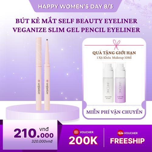 Bút Kẻ mắt Self Beauty Eyeliner Veganize Slim Gel Pencil Eyeliner