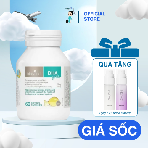 DHA Cho Bé Bioisland 60 Viên Xanh