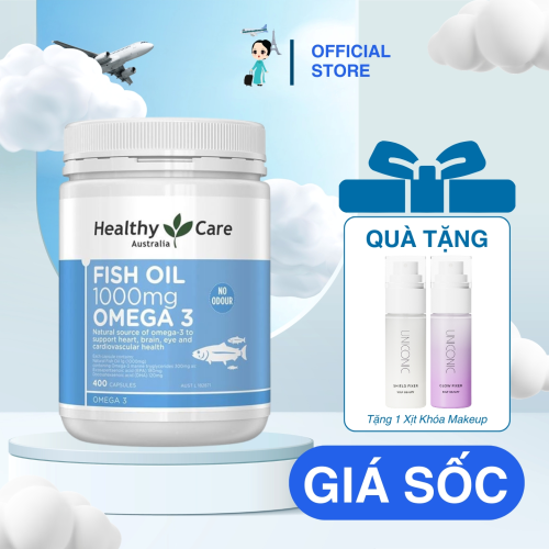 Dầu Cá Healthy Care Fish Oil 1000Mg Omega-3 400 Viên