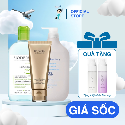 Combo Tẩy Trang Làm Sạch Da Cao Cấp