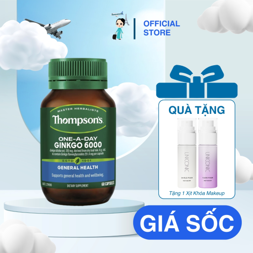 Viên Uống Bổ Não Thompsons Ginkgo 6000mg 60 Viên