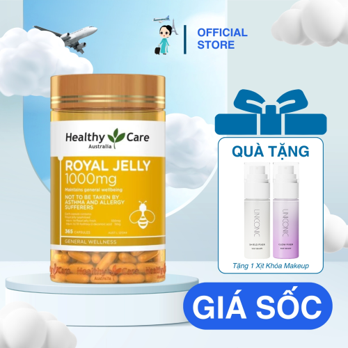 Sữa Ong Chúa Healthy Care Royal Jelly 1000mg 365 Viên