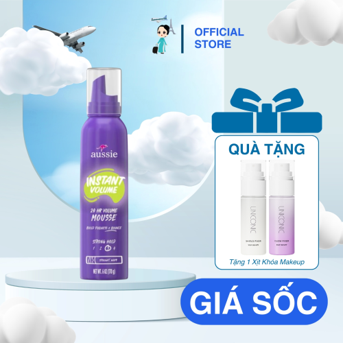 Kem Mousse Xịt Giữ Nếp Làm Phồng Chân Tóc Aussie Volume Mousse