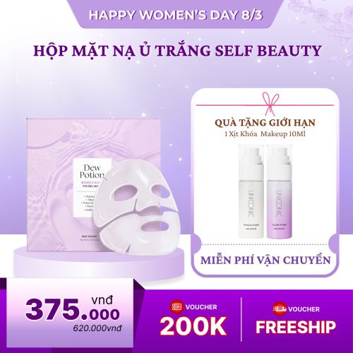 Hộp Mặt Nạ Ủ Trắng Self Beauty Glow Fig Gel