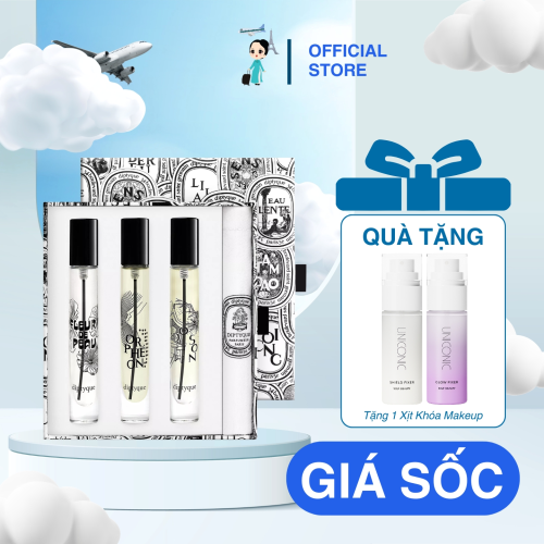 Set nước hoa Diptyque (Don Son 10Ml + Fleu De Peau 10Ml + Orphéon 10Ml)