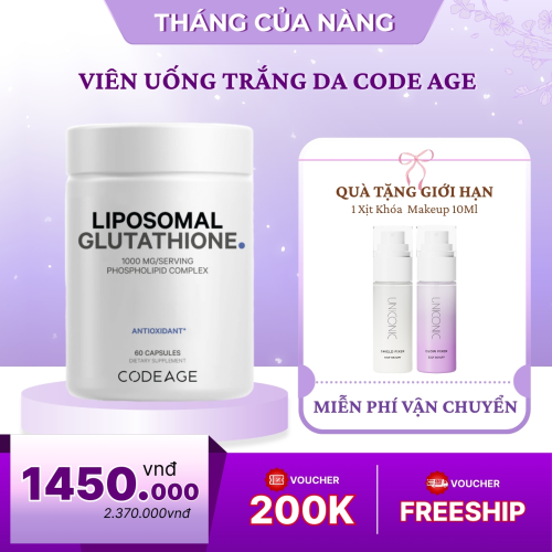 Viên Uống Trắng Da Code Age Glutathione 1000Mg