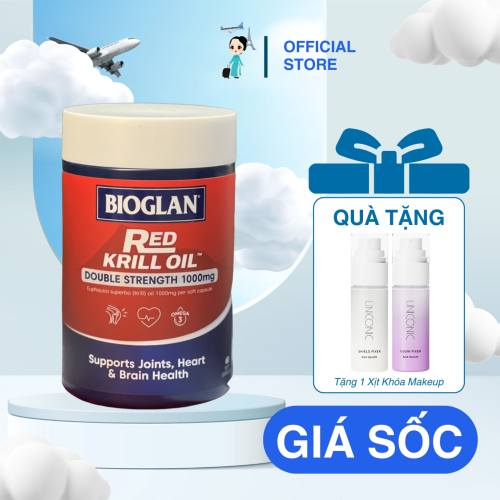 Dầu Nhuyễn Thể Bioglan Red Krill Oil 1000mg 60 Viên.