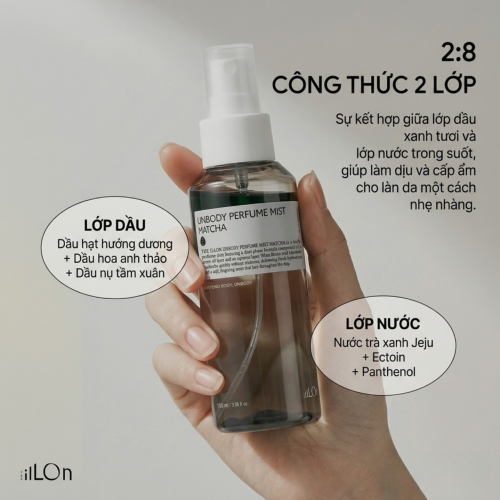 Xịt Body Mist The ILLon Perfume Mist Matcha