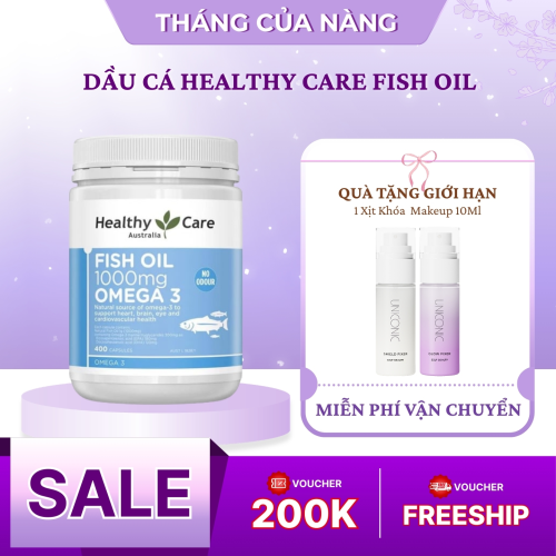 Dầu Cá Healthy Care Fish Oil 1000Mg Omega-3 400 Viên