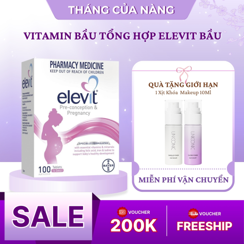 Vitamin Bầu Tổng Hợp Elevit Bầu 100 Viên