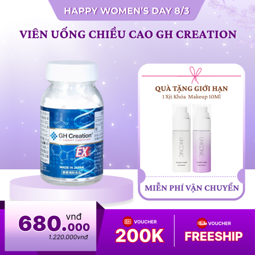 Viên Uống Tăng Chiều Cao GH Creation EX 270 Viên