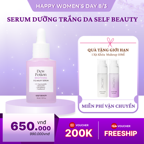 Serum Dưỡng Trắng Da Self Beauty Fig Milky Serum 30Ml