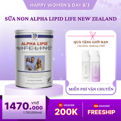 Sữa Non Alpha Lipid Life Line New Zealand 450G