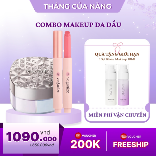 Combo Trang Điểm Nhanh Gọn Đẹp Cho Da Dầu