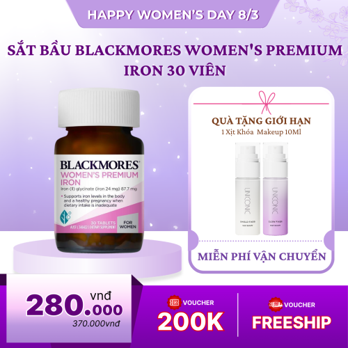 Sắt Bầu Blackmores Women's Premium Iron 30 Viên