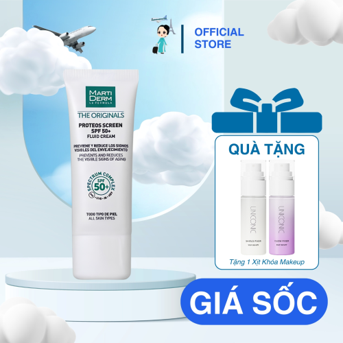 Kem Chống Nắng MartiDerm Màu Xanh 40ML