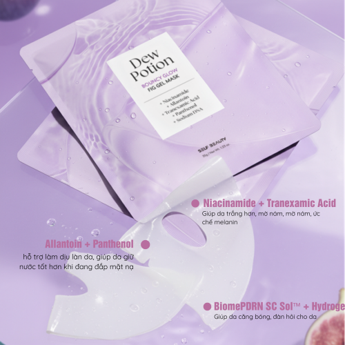 Hộp Mặt Nạ Ủ Trắng Self Beauty Glow Fig Gel