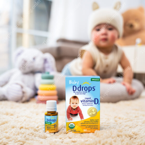 Vitamin D3 Cho Trẻ Sơ Sinh Baby Ddrops 90 Giọt