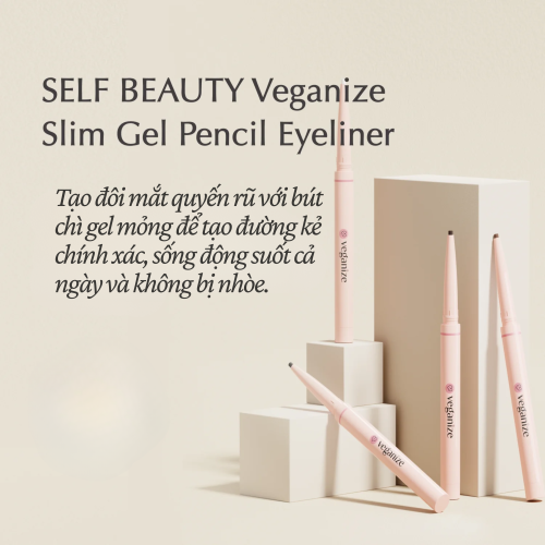 Kẻ mắt Self Beauty Eyeliner Veganize Slim Gel Pencil Eyeliner
