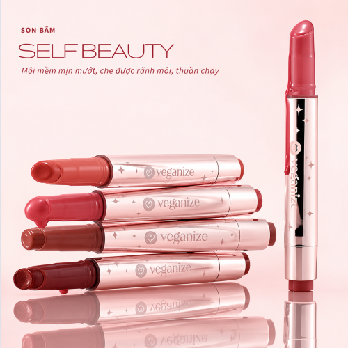 Combo Son Bấm Self Beauty Lip Sparkle Balm 2026 + Son Dưỡng Self Beauty Lip Oil 02 - Fairy Pink