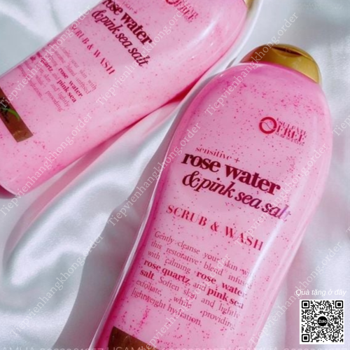 Sữa Tắm Tẩy Tế Bào Chết OGX Coconut Coffee + Rose Water & Pink Sea Salt