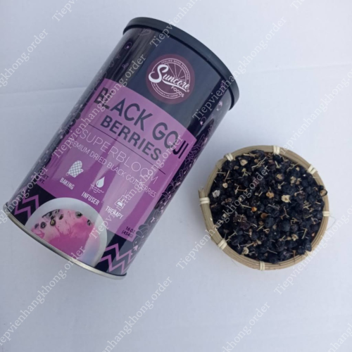 Hắc Kỷ Tử Mỹ Suncore Food Black Goji Berries Hộp 454g