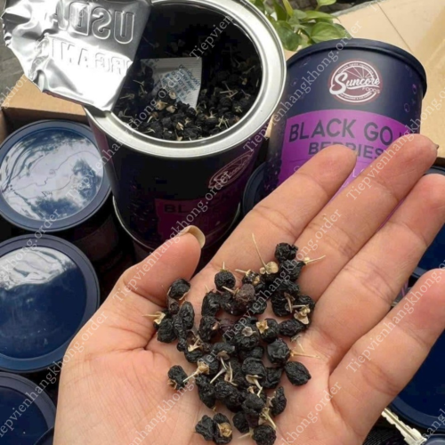 Hắc Kỷ Tử Mỹ Suncore Food Black Goji Berries Hộp 454g