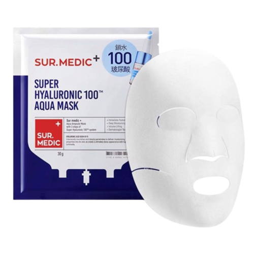 Mặt Nạ Hỗ Trợ Cấp Nước Chuyên Sâu Sur.Medic+ Super Hyaluronic 100™ Aqua Mask 30g