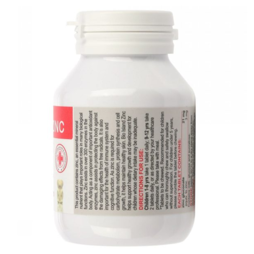 Viên Bổ Sung Kẽm Bioisland Zinc 120 Viên