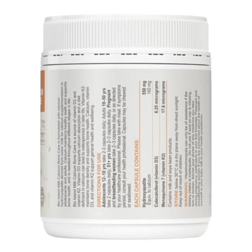 Milk Calcium Bone Care Bioisland 150 Viên Cho Người Lớn