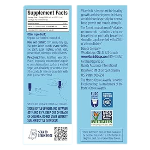 Vitamin D3 Cho Trẻ Sơ Sinh Baby Ddrops 90 Giọt