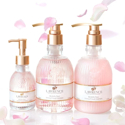 Combo Gội + Xả Lawrence Ma Belle Fleur Nhật Màu Hồng