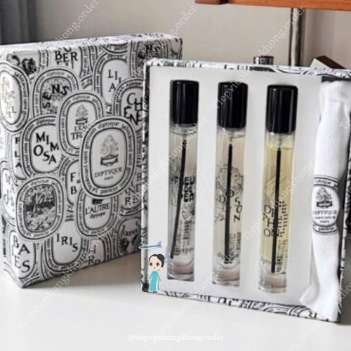 Set nước hoa Diptyque (Don Son 10Ml + Fleu De Peau 10Ml + Orphéon 10Ml)