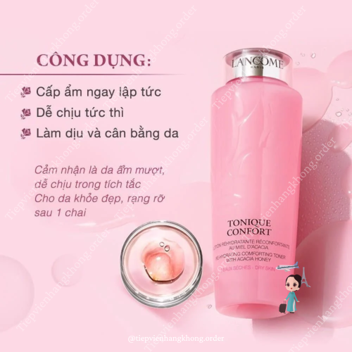 Nước Hoa Hồng Lancôme Tonique Confort 400Ml