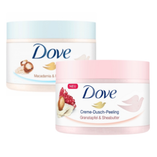 Tẩy Da Chết Dove Macca - Lựu Đỏ 225ML