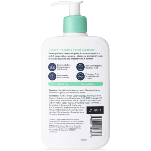 Sửa Rửa Mặt CeraVe Sạch Sâu Dành Cho Da Dầu 473Ml