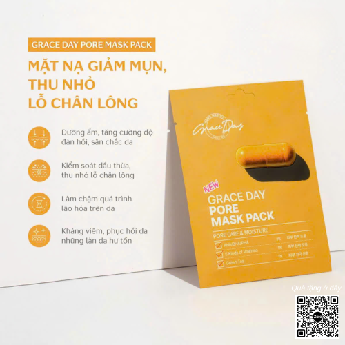 Mặt Nạ Dưỡng Ẩm New Graceday Pore Mask Pack Hộp 10 Miếng