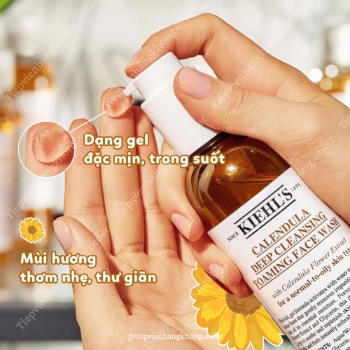 Sữa Rửa Mặt Hoa Cúc Kiehl's Calendula Deep Cleansing Foaming Face Wash