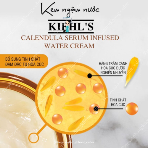 Kem Dưỡng Hoa Cúc Kiehl's Calendula Serum-Infused Water Cream
