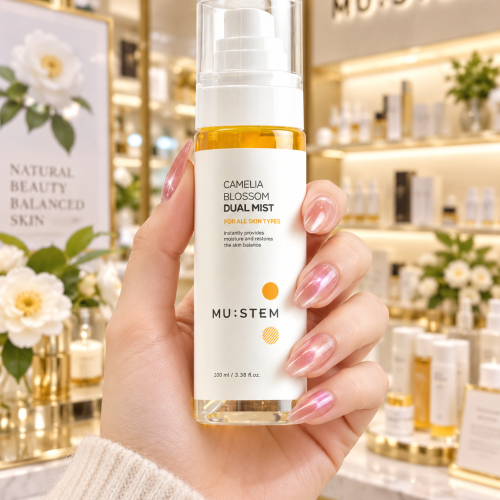 Xịt Khoáng Dưỡng Chất Hai Lớp Camellia Blossom Dual Mist MU 100ml