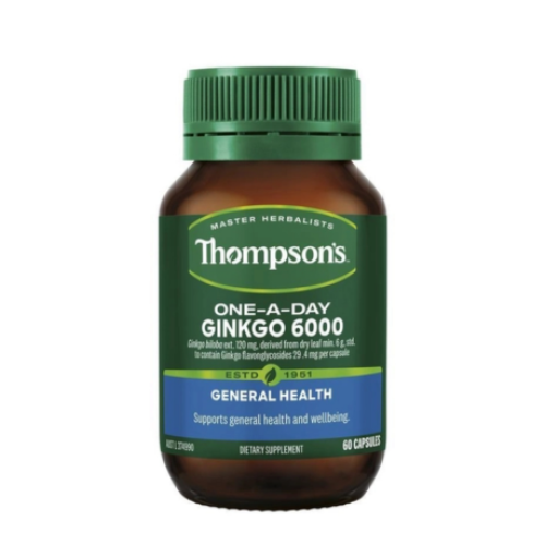 Viên Uống Bổ Não Thompsons Ginkgo 6000mg 60 Viên