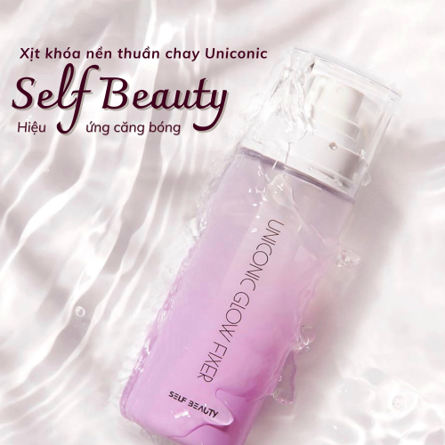 Combo Cushion Self Beauty Chiffon (Mới) + Xịt Khoá Nền Makeup Self Beauty Glow Fixer (50ml - Vỏ trong tím)