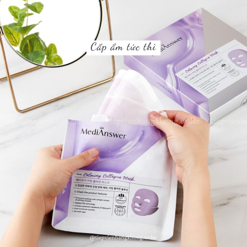 Mặt Nạ Thạch MediAnswer Calming Collagen Mask 37g 1 Miếng