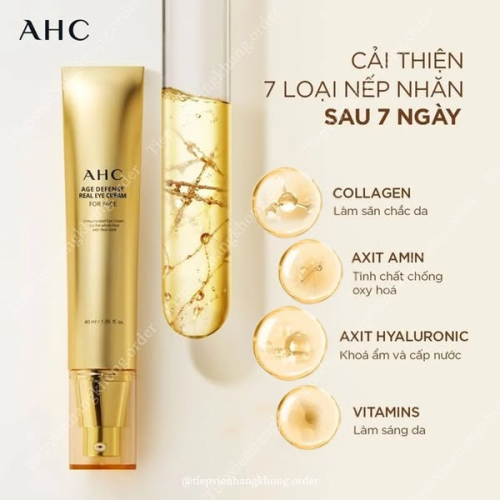 Kem Dưỡng Mắt Trẻ Hóa Da AHC Age Defense Real Eye Cream For Face
