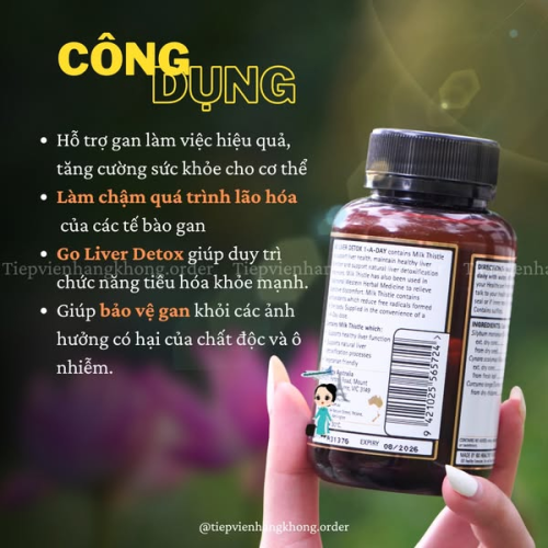 Viên Uống Giải Độc Gan GO Healthy Go Liver Detox 1-A-Day