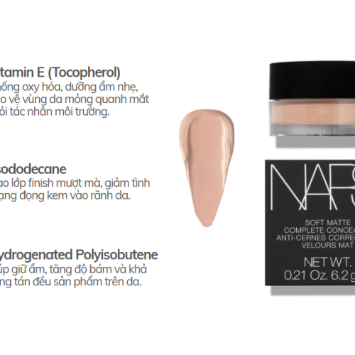 Che Khuyết Điểm Dạng Hũ Nars Tone Custard